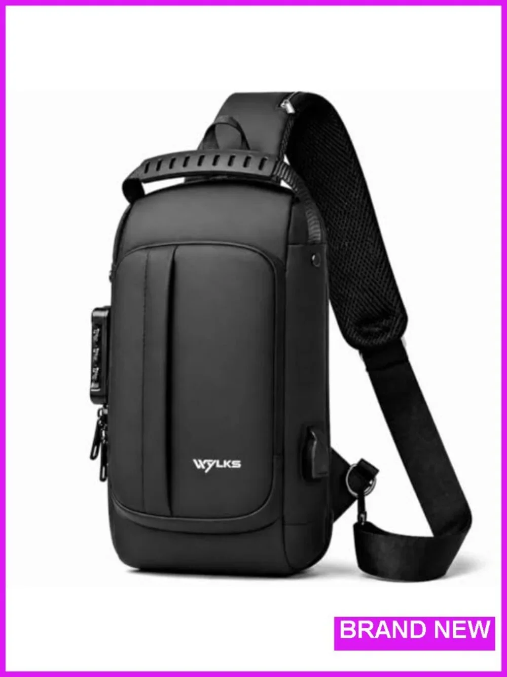 Anti Theft Sling Bag RFID Blocking Travel Crossbody Water Resistant Secure